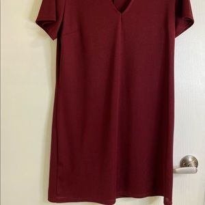 Maroon Dynamite V-Neck Tunic